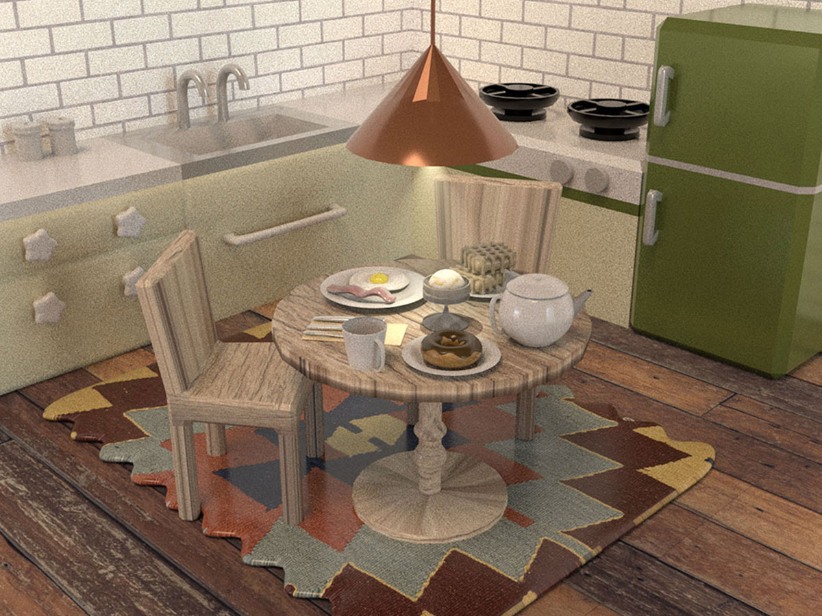Vintage Kitchen render 1