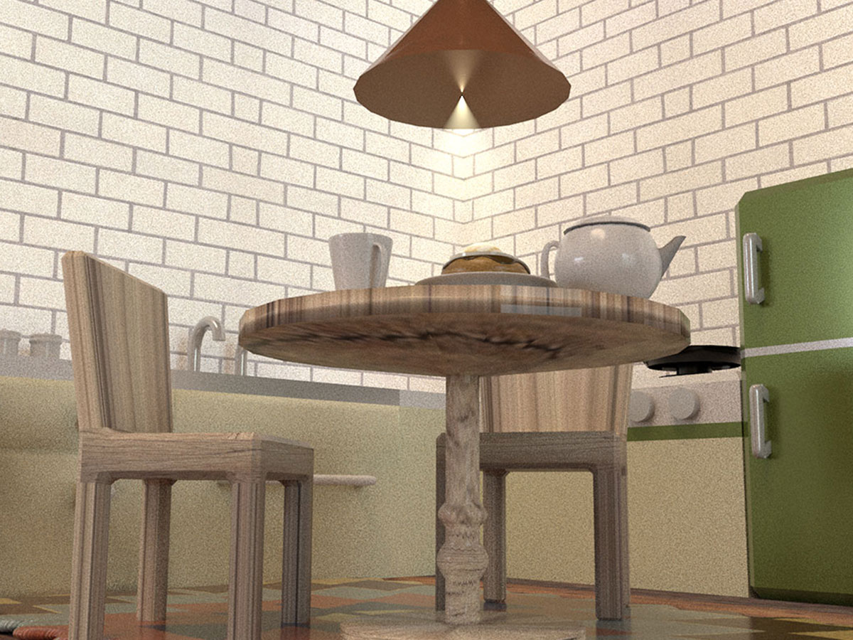 Vintage Kitchen render 3