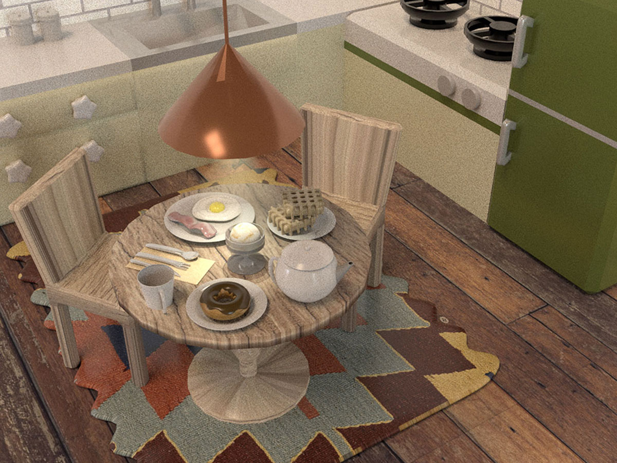 Vintage Kitchen render 5